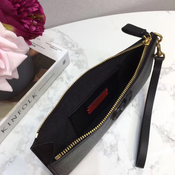 VALENTINO GARAVANI VSLING GRAINY CLUTCH