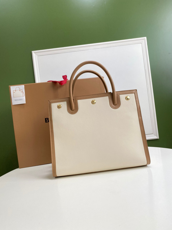 B**rry small vintage check two-handle title bag