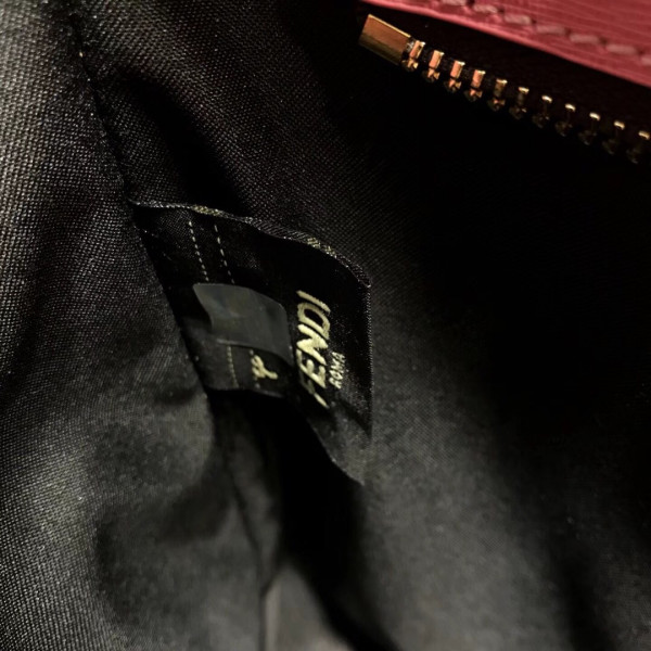 y*l bucket S*pple brown bag - 14×43×14cm