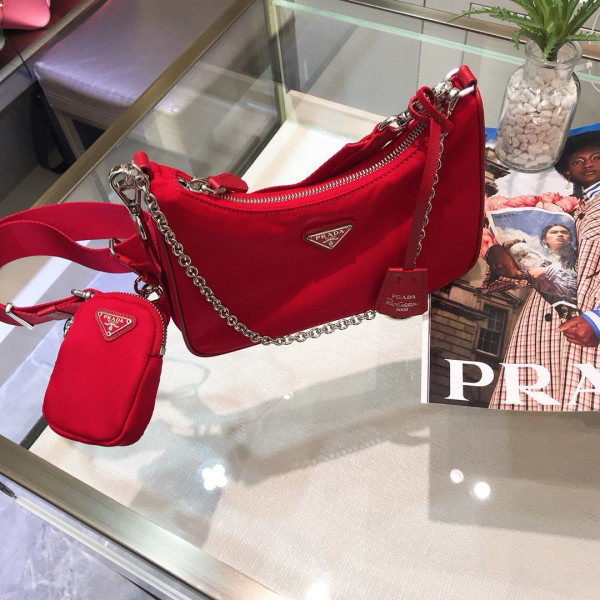 Pra*a nylon hobo bag