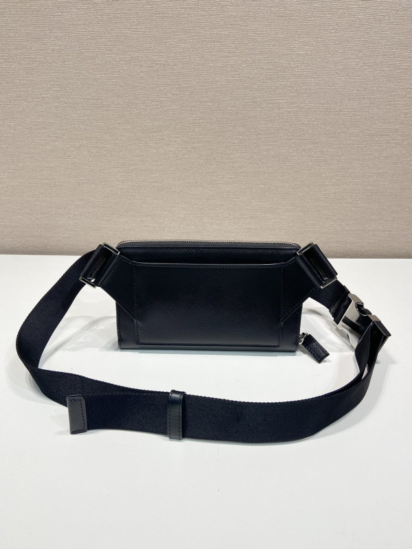 Pra*a saffiano leather belt bag
