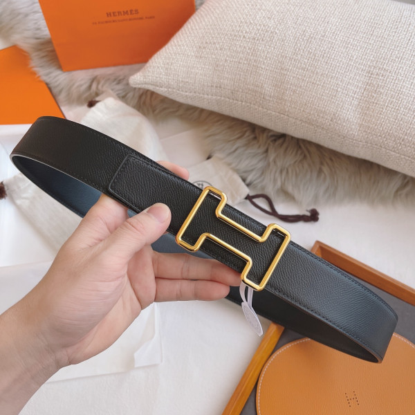 H**mes belt-silver/gold