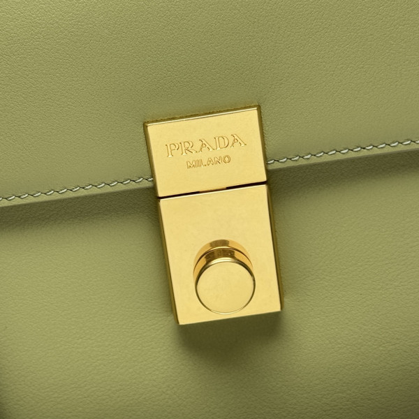 Pra*a soft sound medium leather shoulder bag