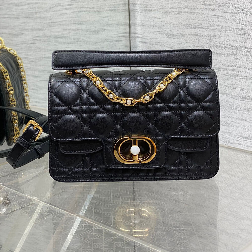 small D*or jolie top handle bag