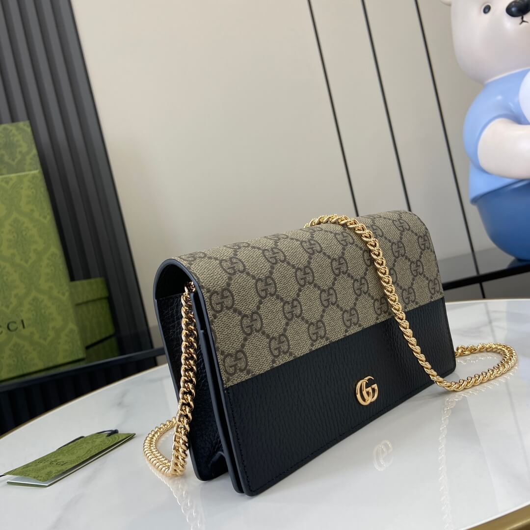 GG Marmont two-tone mini chain bag