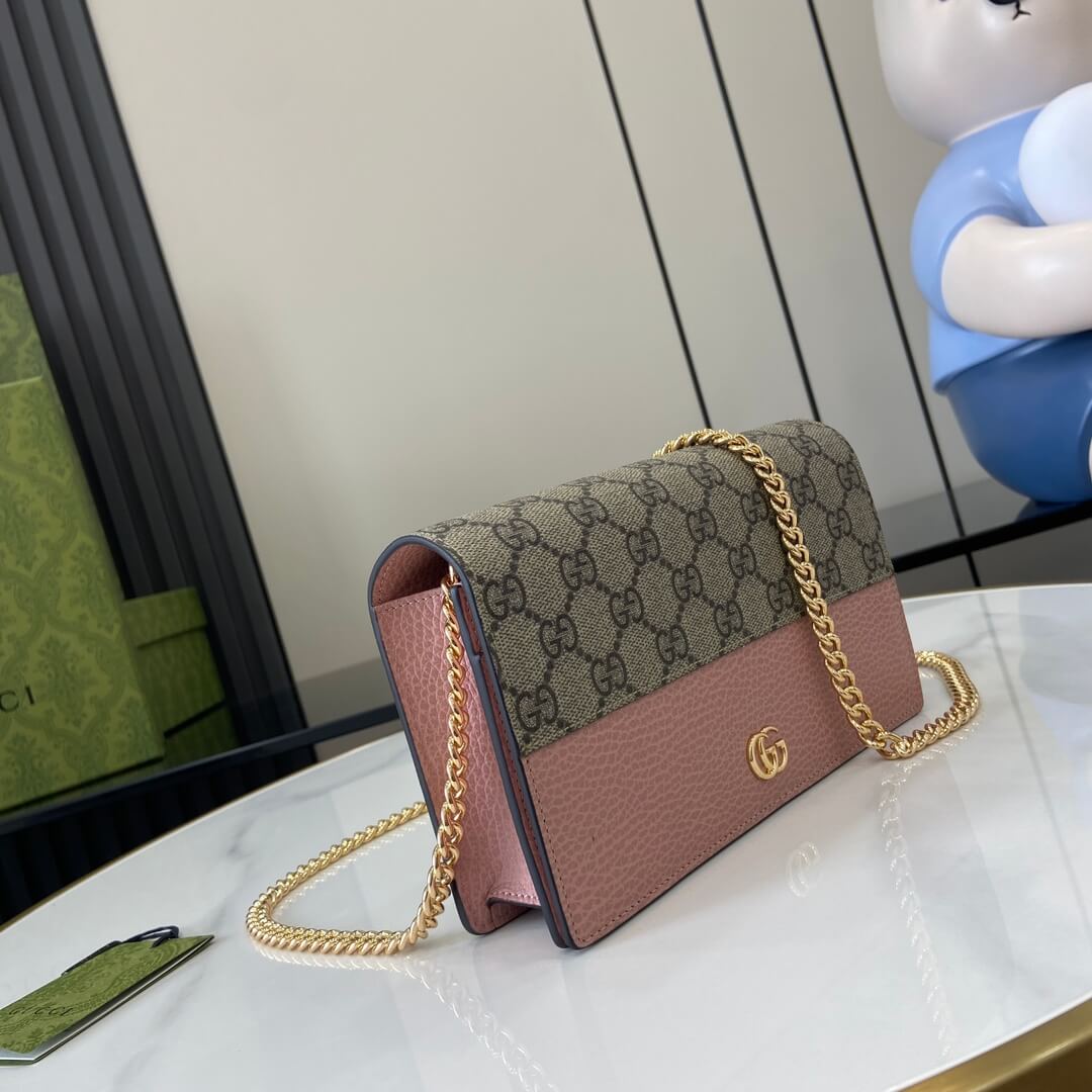 GG Marmont two-tone mini chain bag