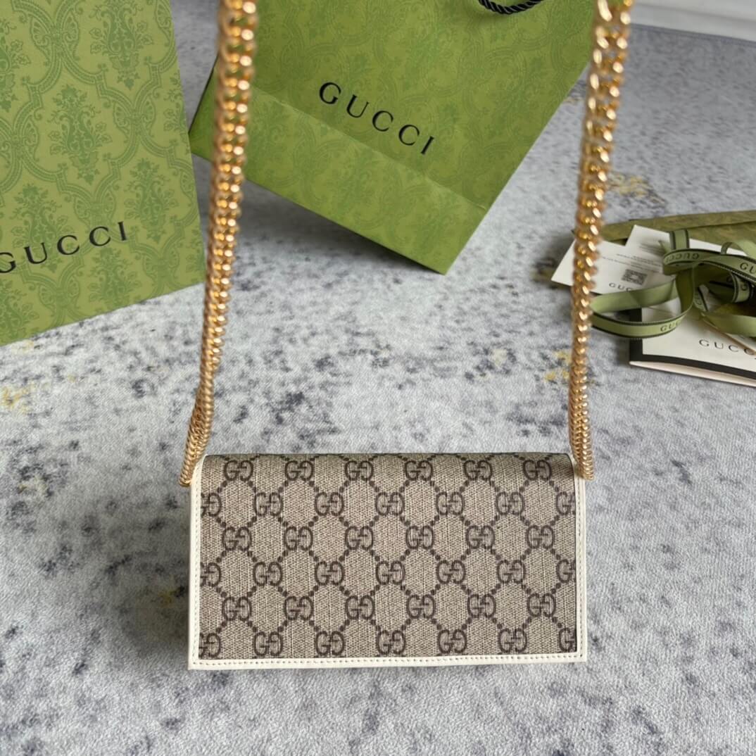 G*u*i horse buckle 1955 chain wallet