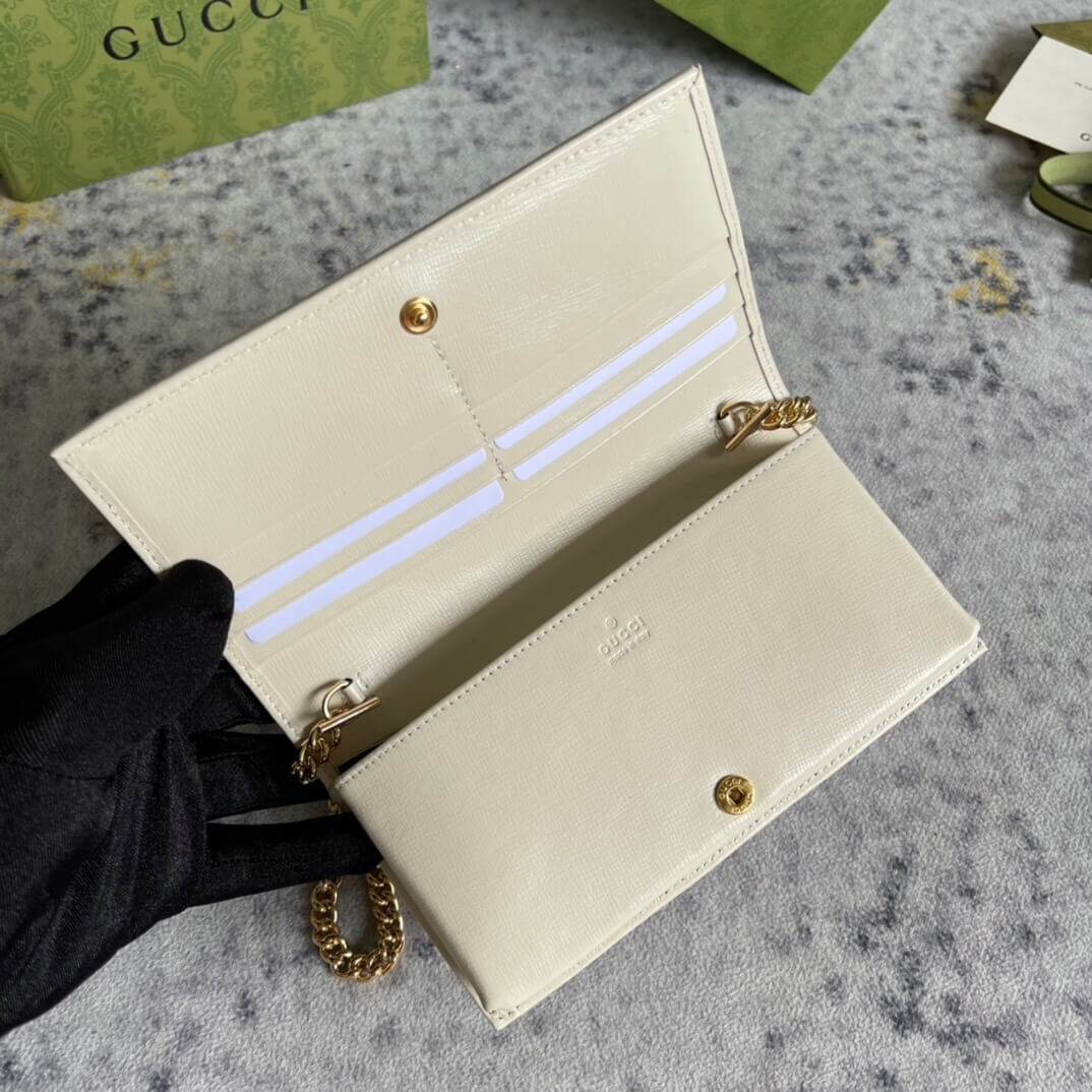 G*u*i horse buckle 1955 chain wallet