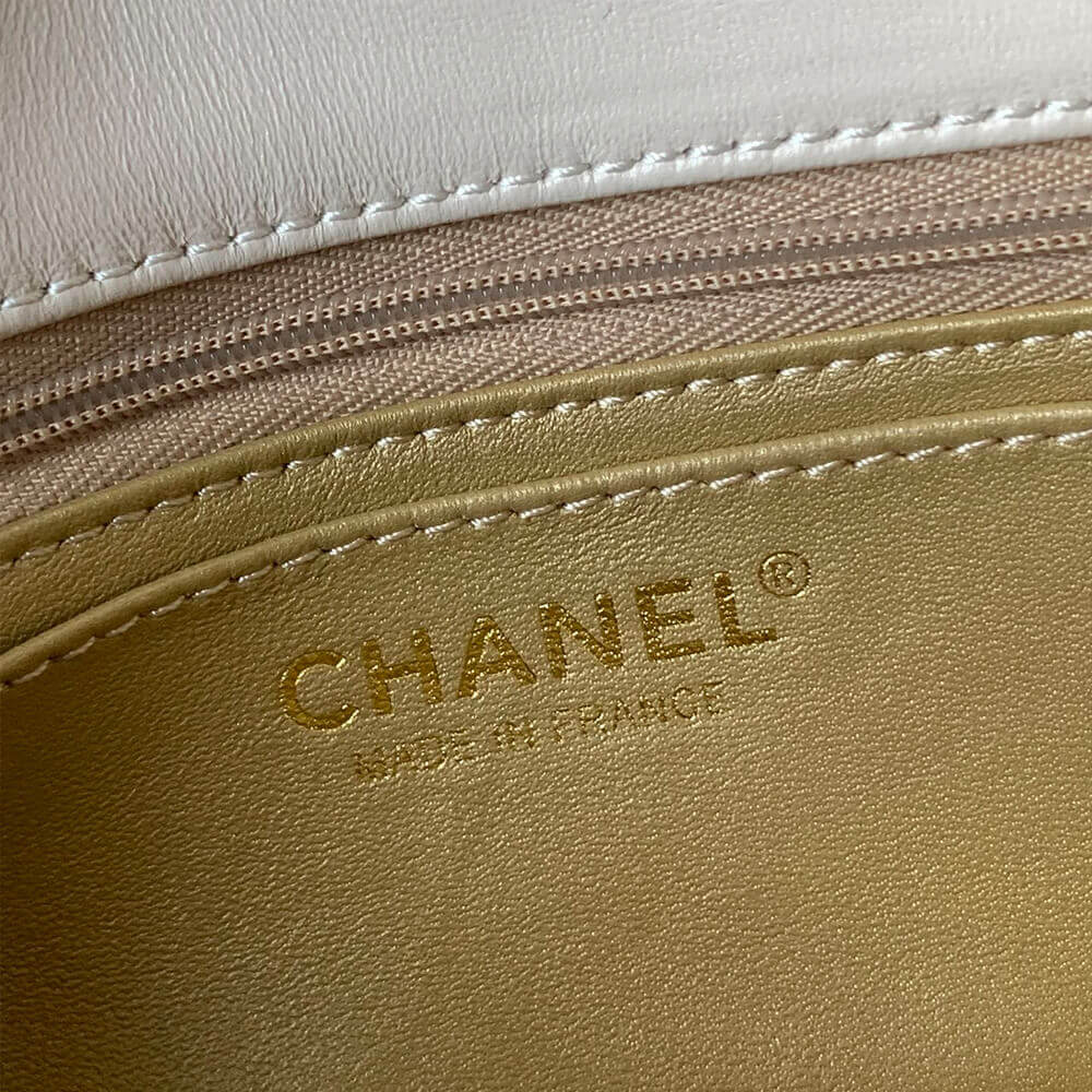 Ch*el pearl crush mini rectangular flap