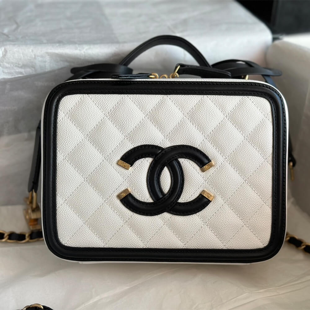 Ch*el medium filigree makeup case