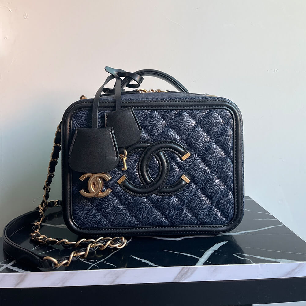 Ch*el medium filigree makeup case