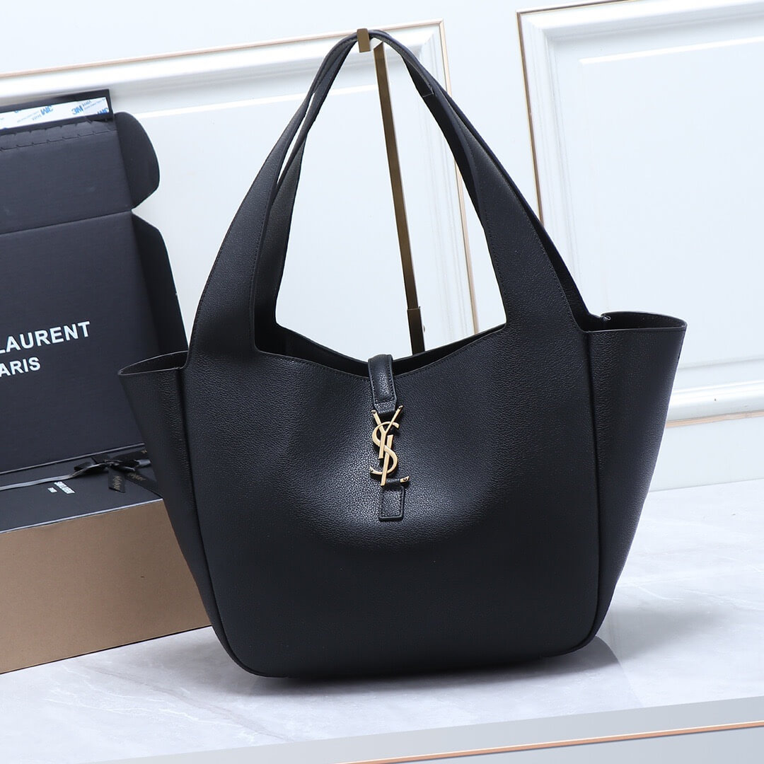 YSL LE 5 A 7 BEA IN GRAINED LEATHER