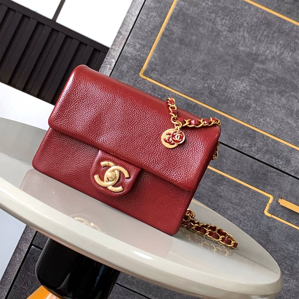Ch*el mini flap bag(high-end grade)