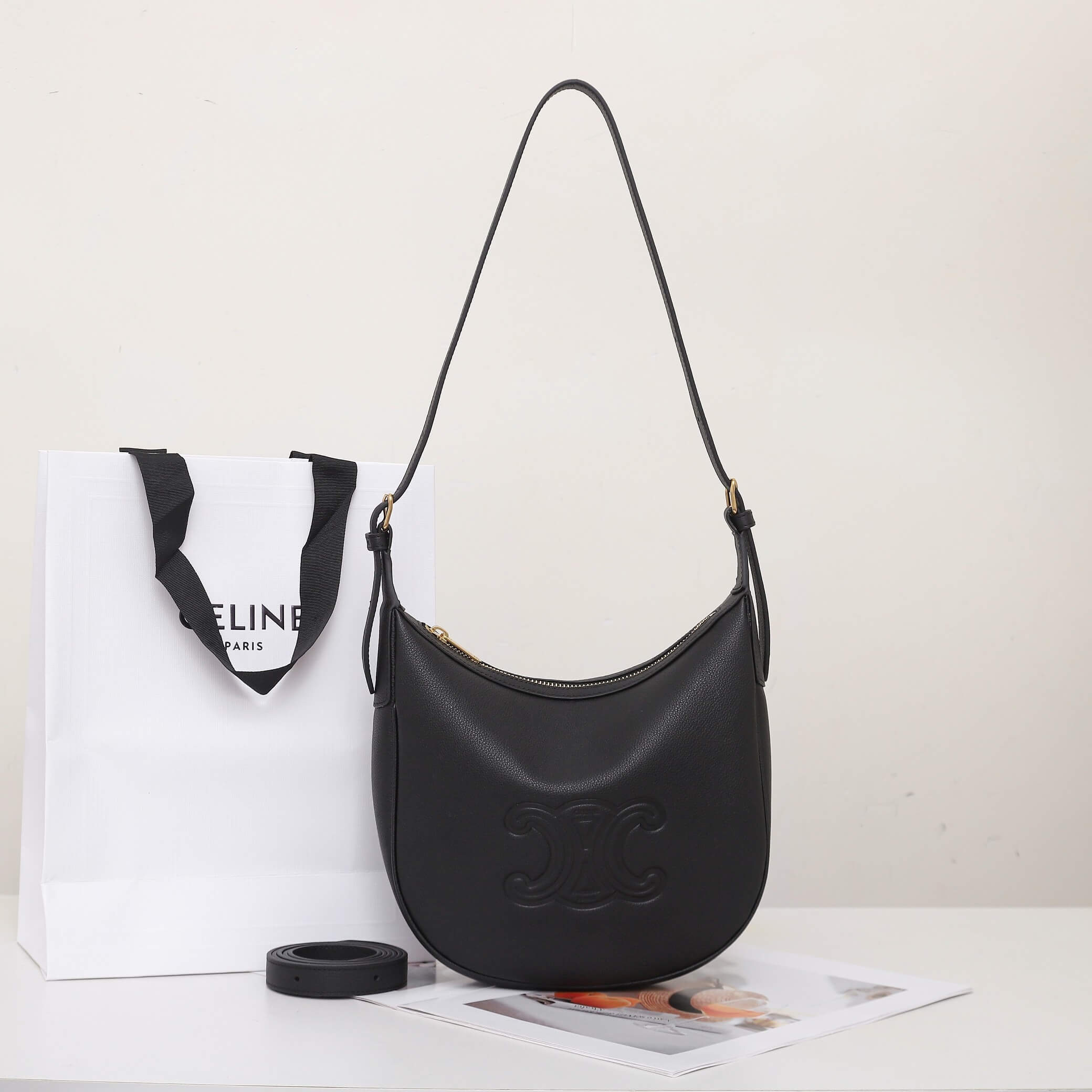 Ce**e heloÏse triomphe small bag in soft calfskin
