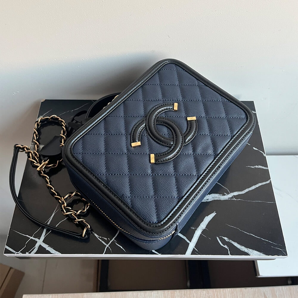 Ch*el medium filigree makeup case