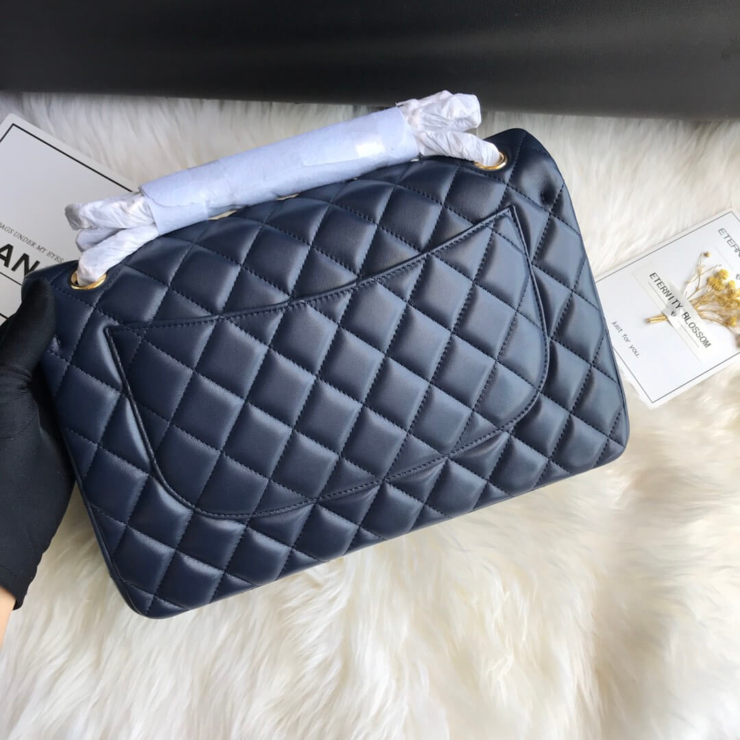 Ch*el large classic handbag(high-end grade)