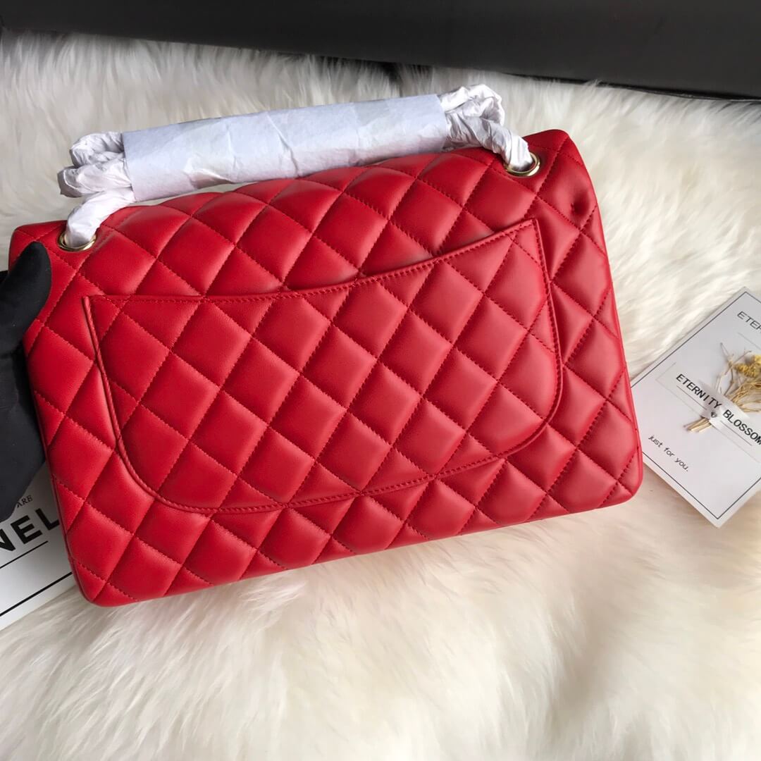 Ch*el large classic handbag(high-end grade)