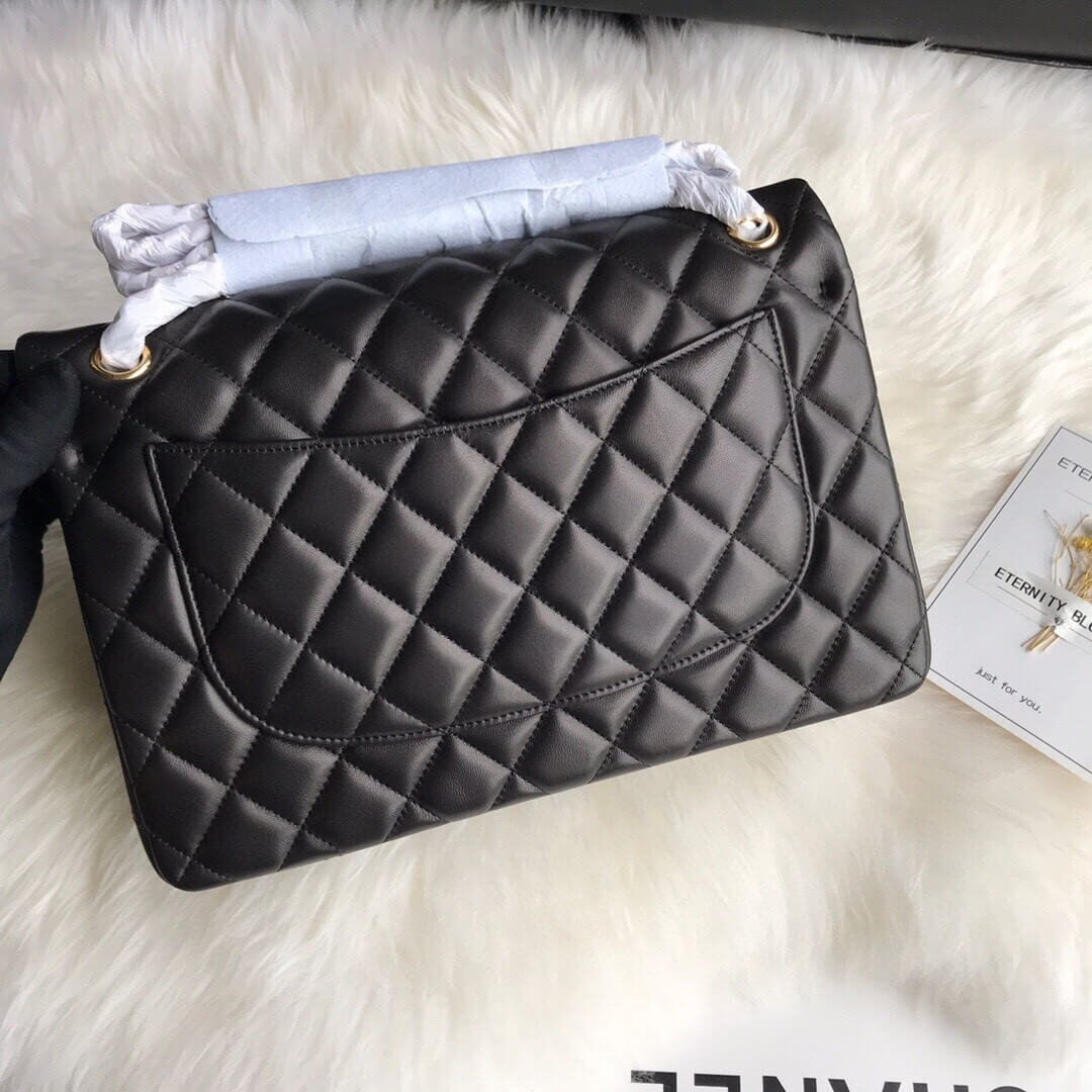Ch*el large classic handbag(high-end grade)