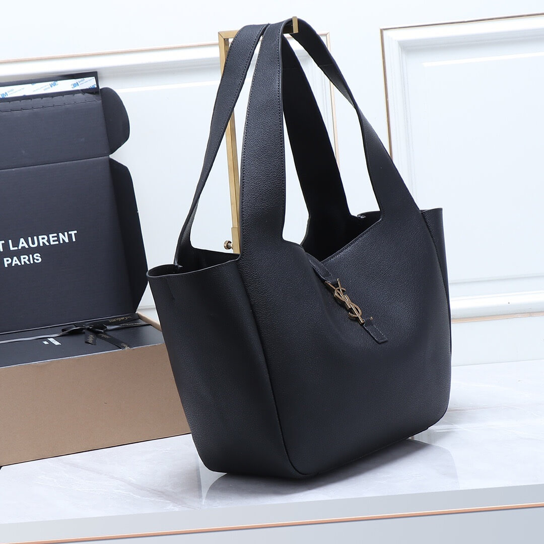 YSL LE 5 A 7 BEA IN GRAINED LEATHER