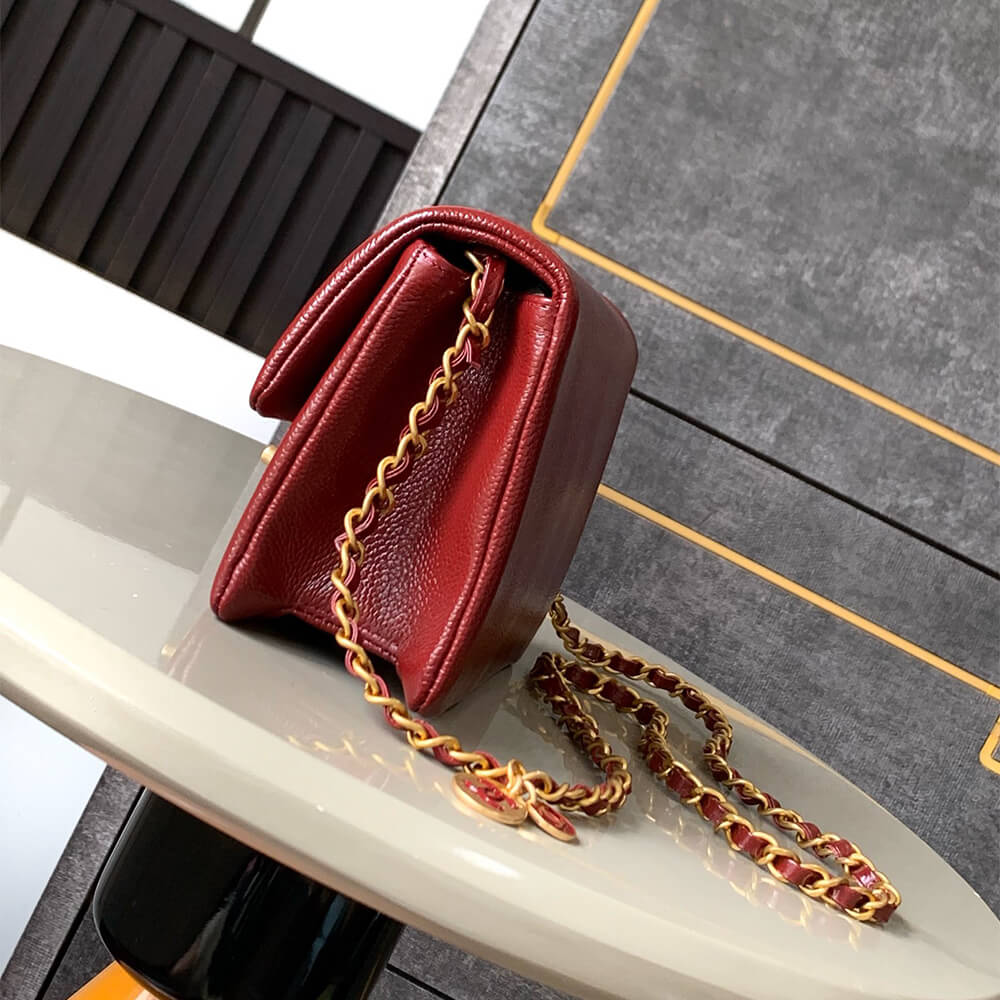 Ch*el mini flap bag(high-end grade)