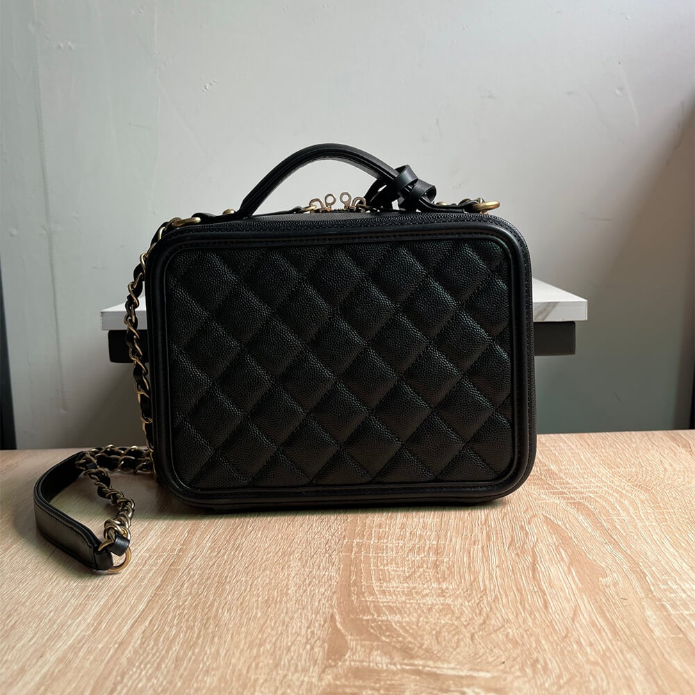 Ch*el medium filigree makeup case