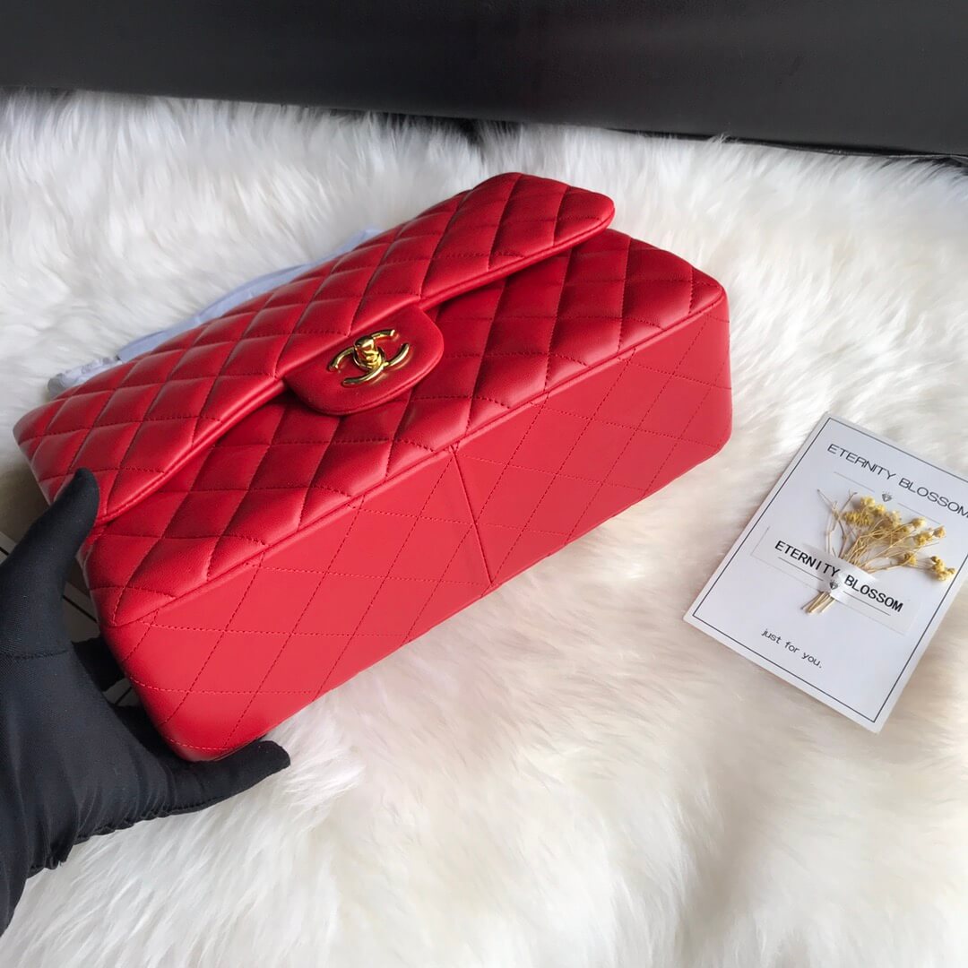 Ch*el large classic handbag(high-end grade)
