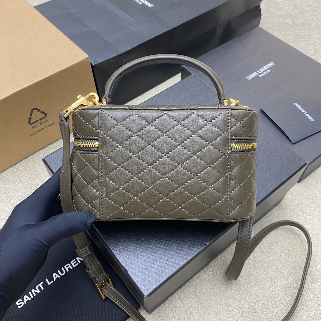 YSL GABY lambskin cosmetic bag