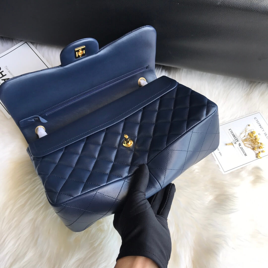 Ch*el large classic handbag(high-end grade)