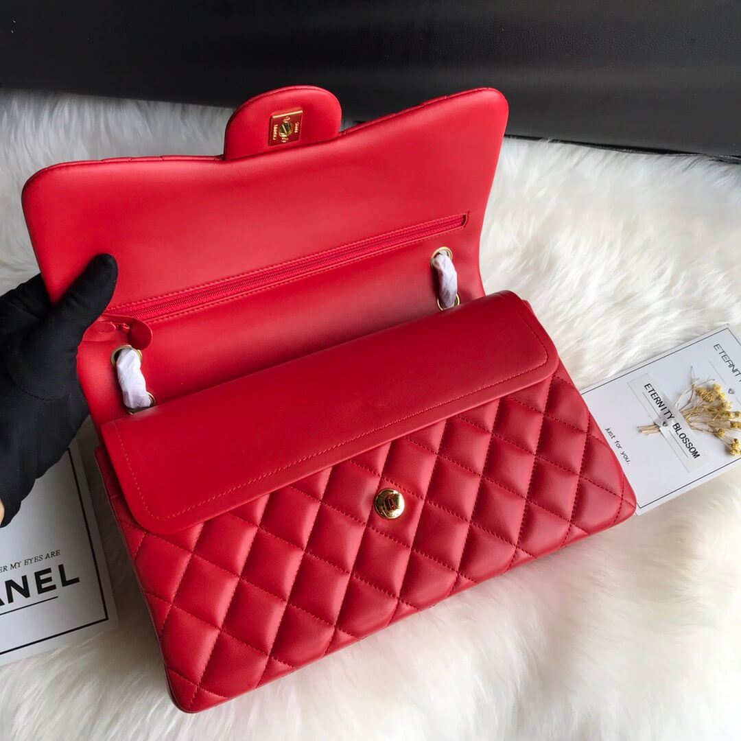 Ch*el large classic handbag(high-end grade)
