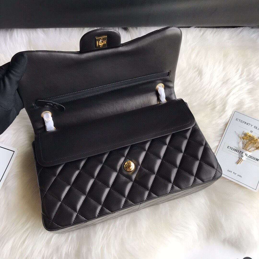 Ch*el large classic handbag(high-end grade)