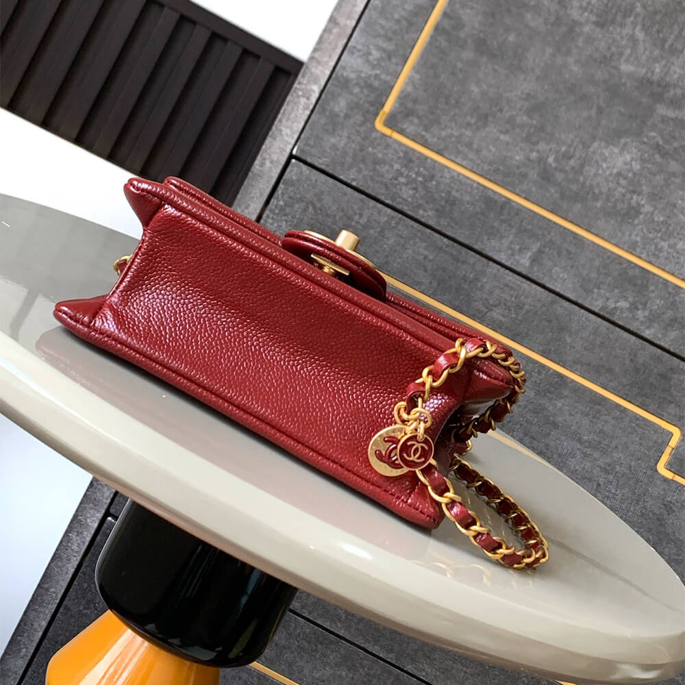 Ch*el mini flap bag(high-end grade)