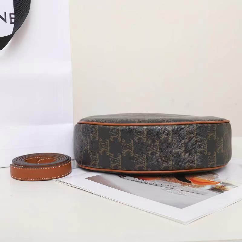 Ce**e heloÏse triomphe logo printed calfskin small bag