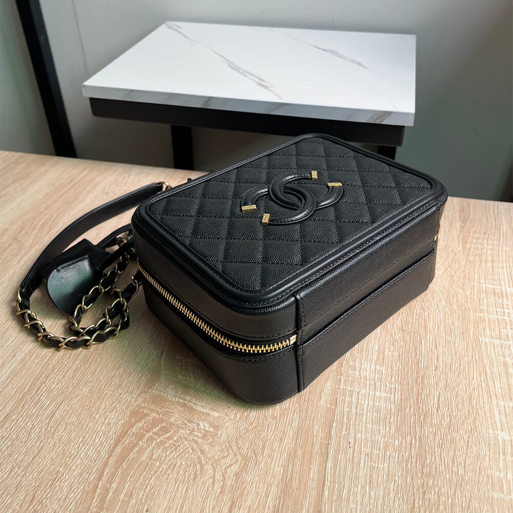 Ch*el medium filigree makeup case