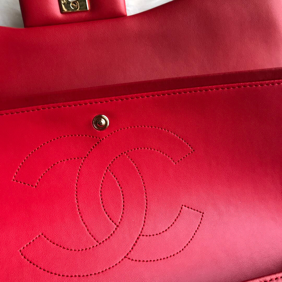 Ch*el large classic handbag(high-end grade)