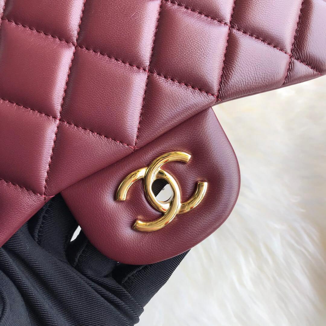Ch*el large classic handbag(high-end grade)