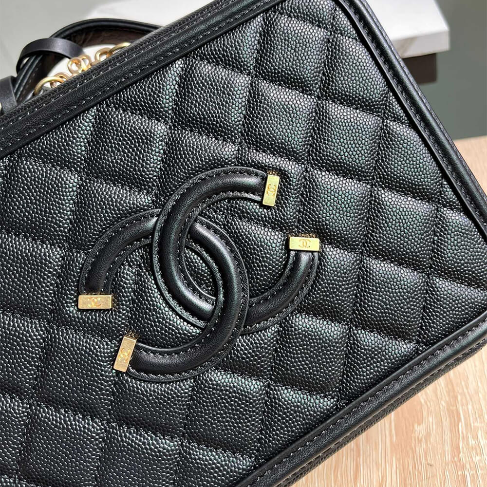 Ch*el medium filigree makeup case