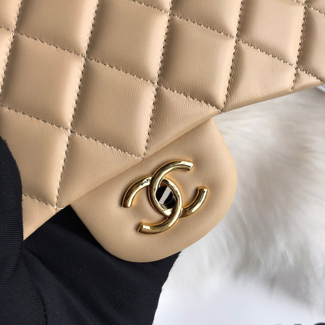 Ch*el large classic handbag(high-end grade)