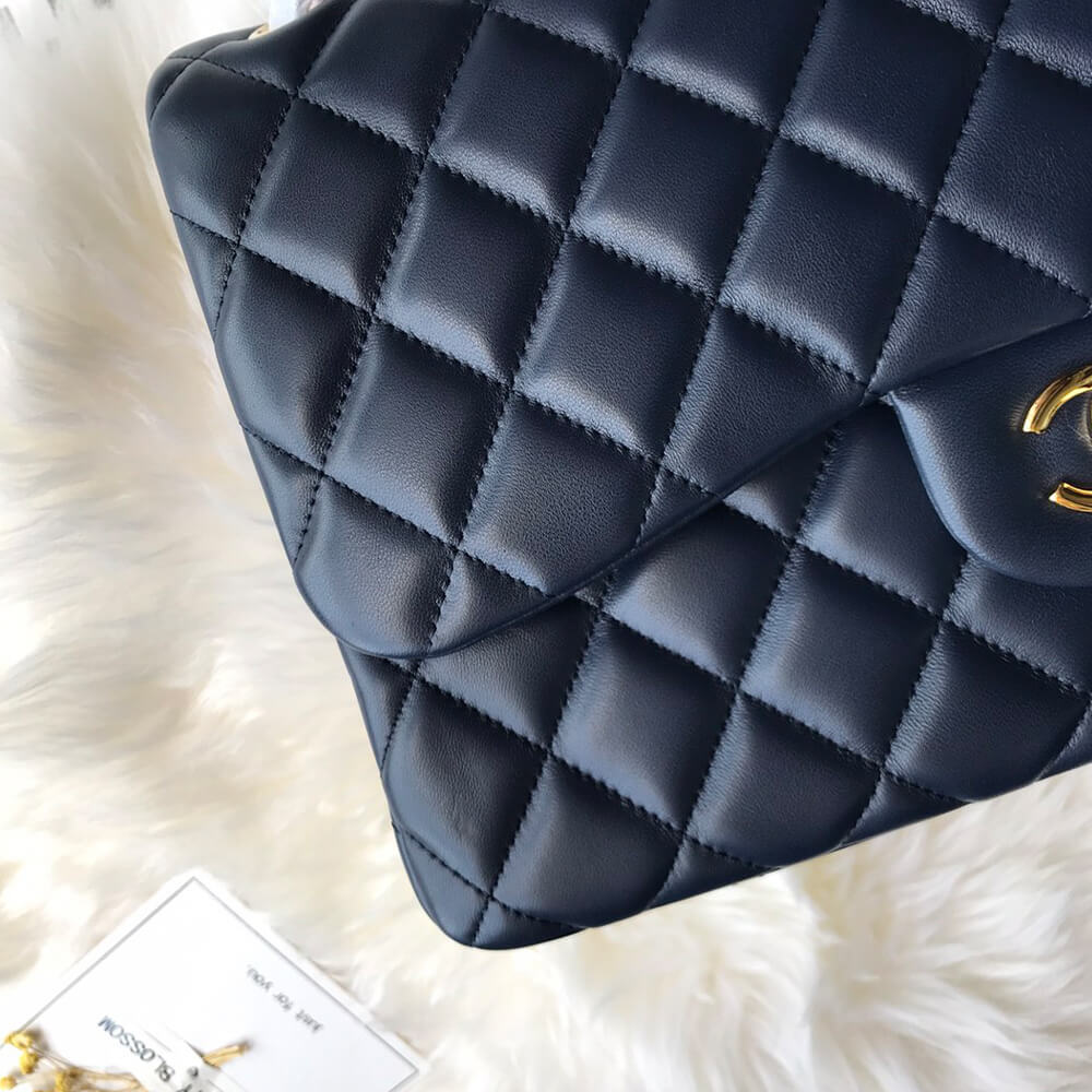 Ch*el large classic handbag(high-end grade)