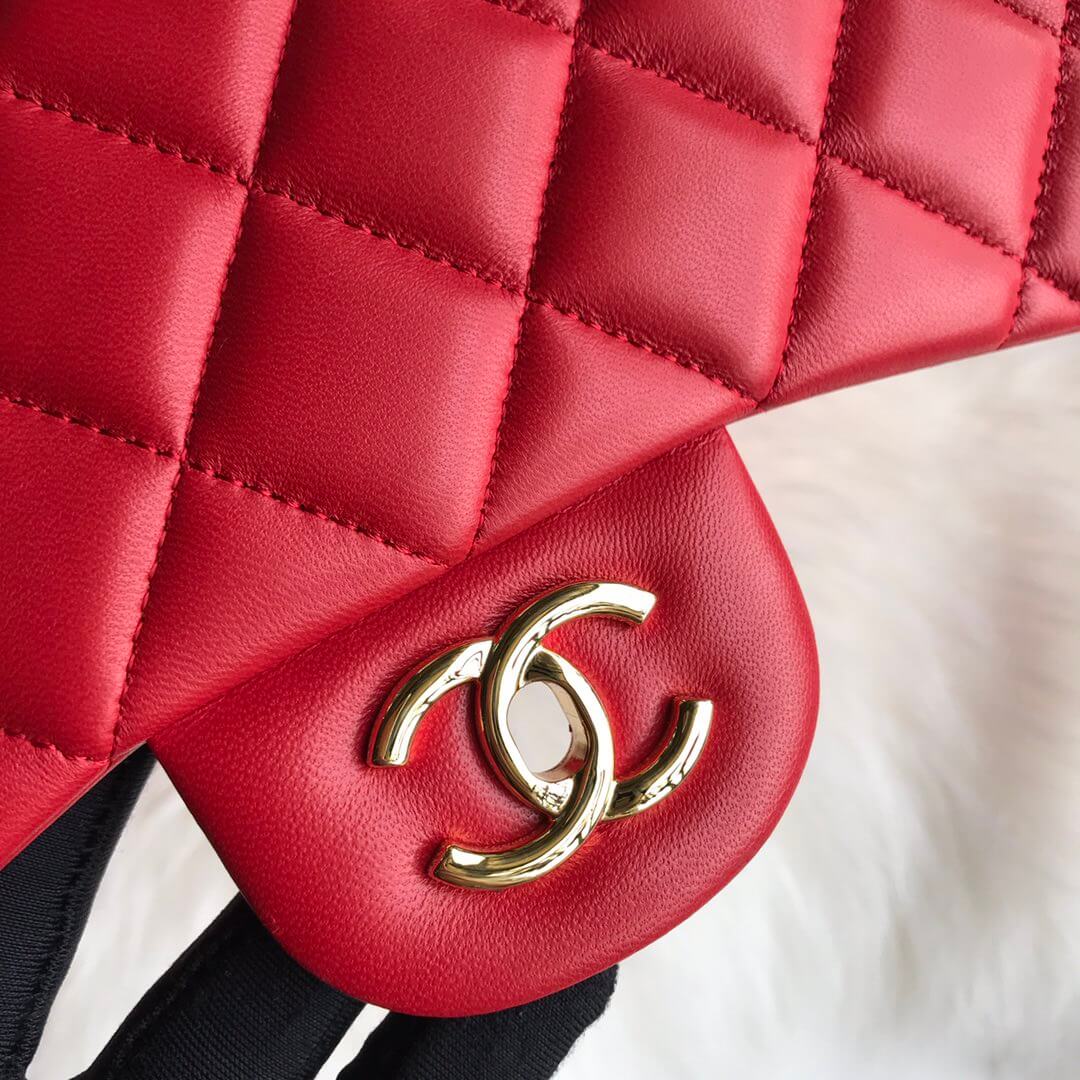 Ch*el large classic handbag(high-end grade)
