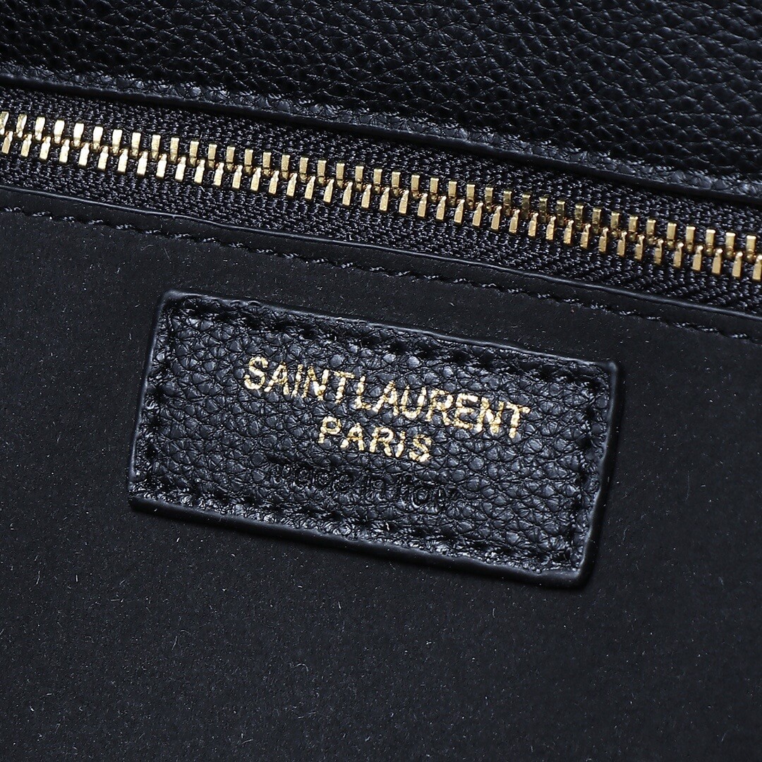 YSL LE 5 A 7 BEA IN GRAINED LEATHER