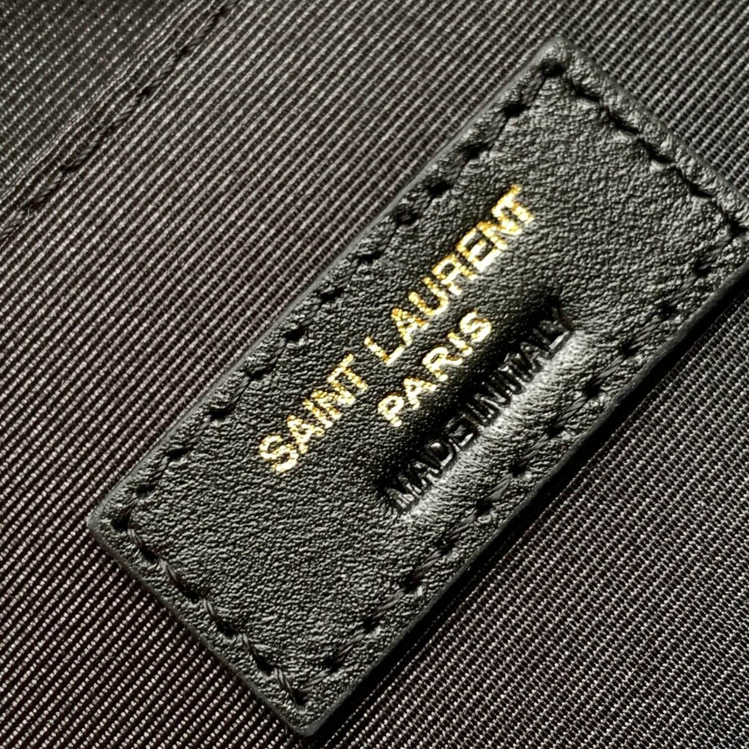 YSL CASSANDRE CLASSIC belt bag in grain de poudre embossed leather