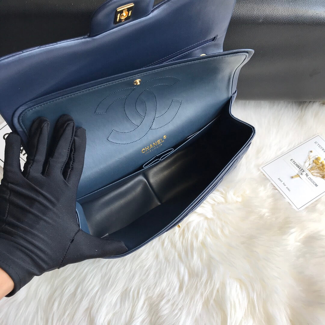 Ch*el large classic handbag(high-end grade)