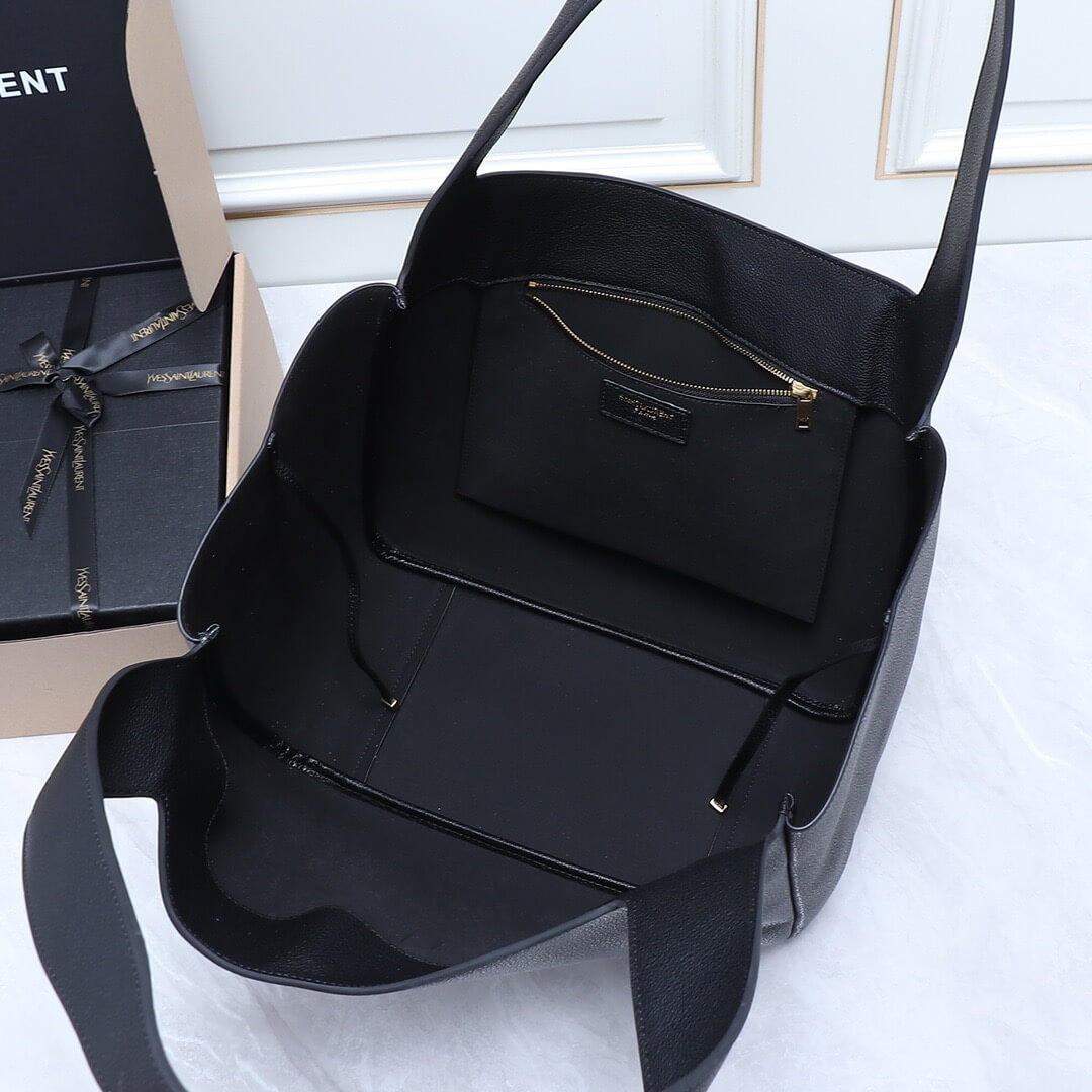YSL LE 5 A 7 BEA IN GRAINED LEATHER