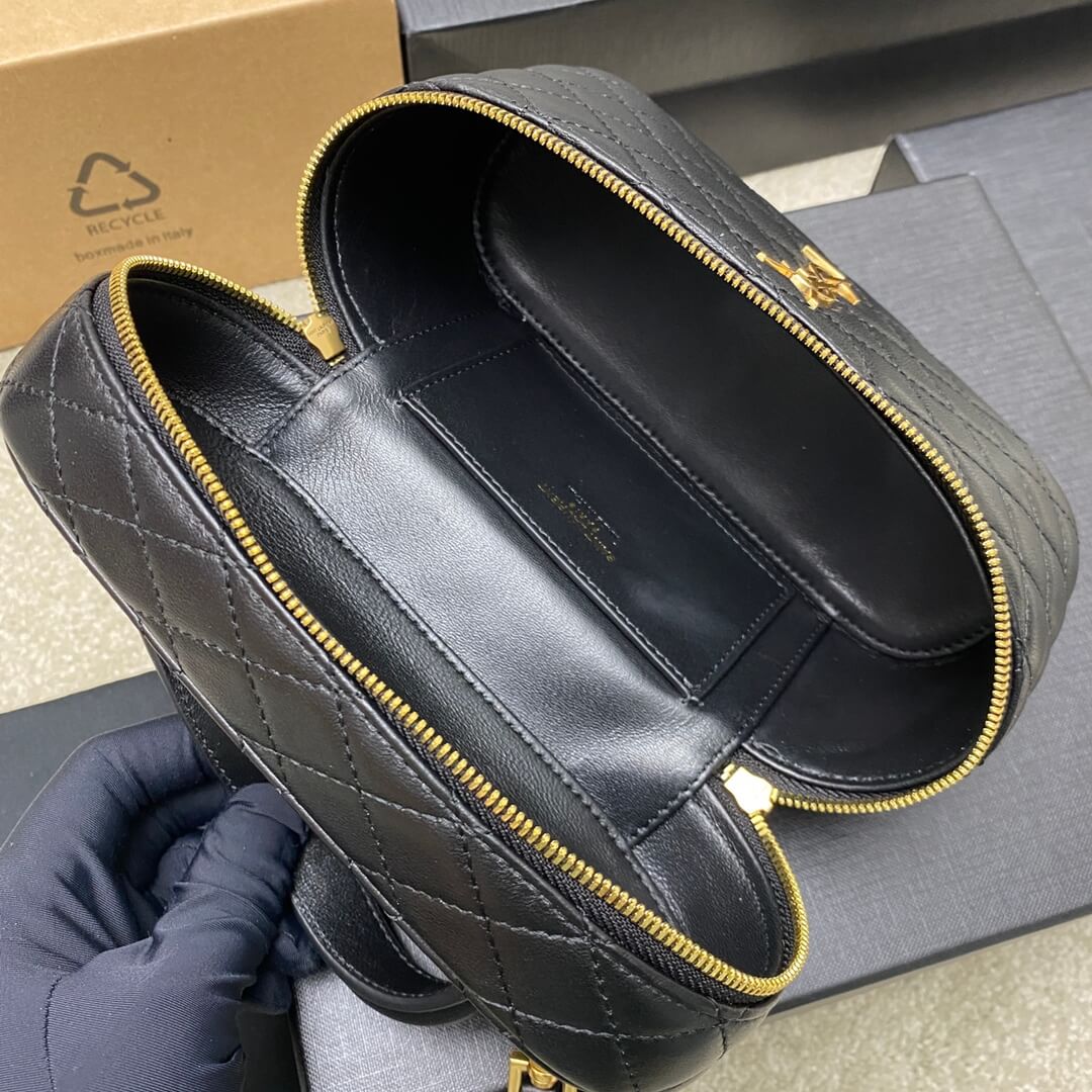 YSL GABY lambskin cosmetic bag