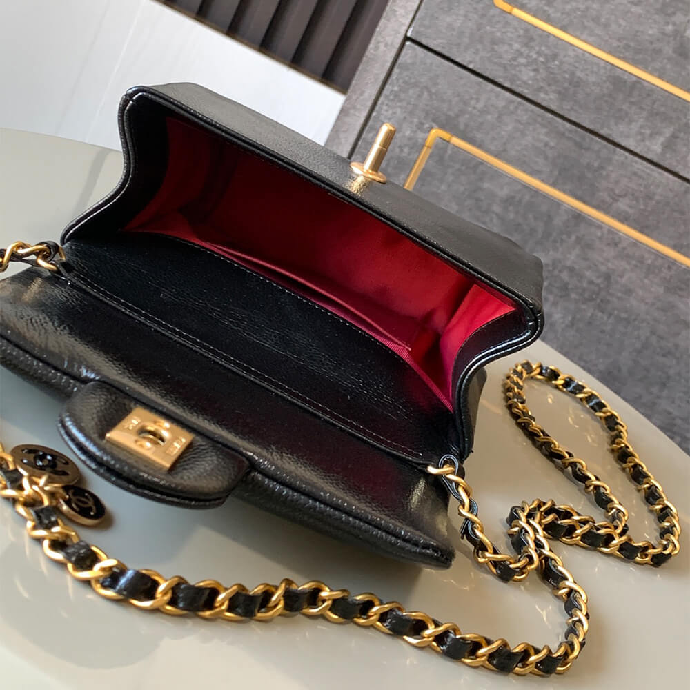 Ch*el mini flap bag(high-end grade)