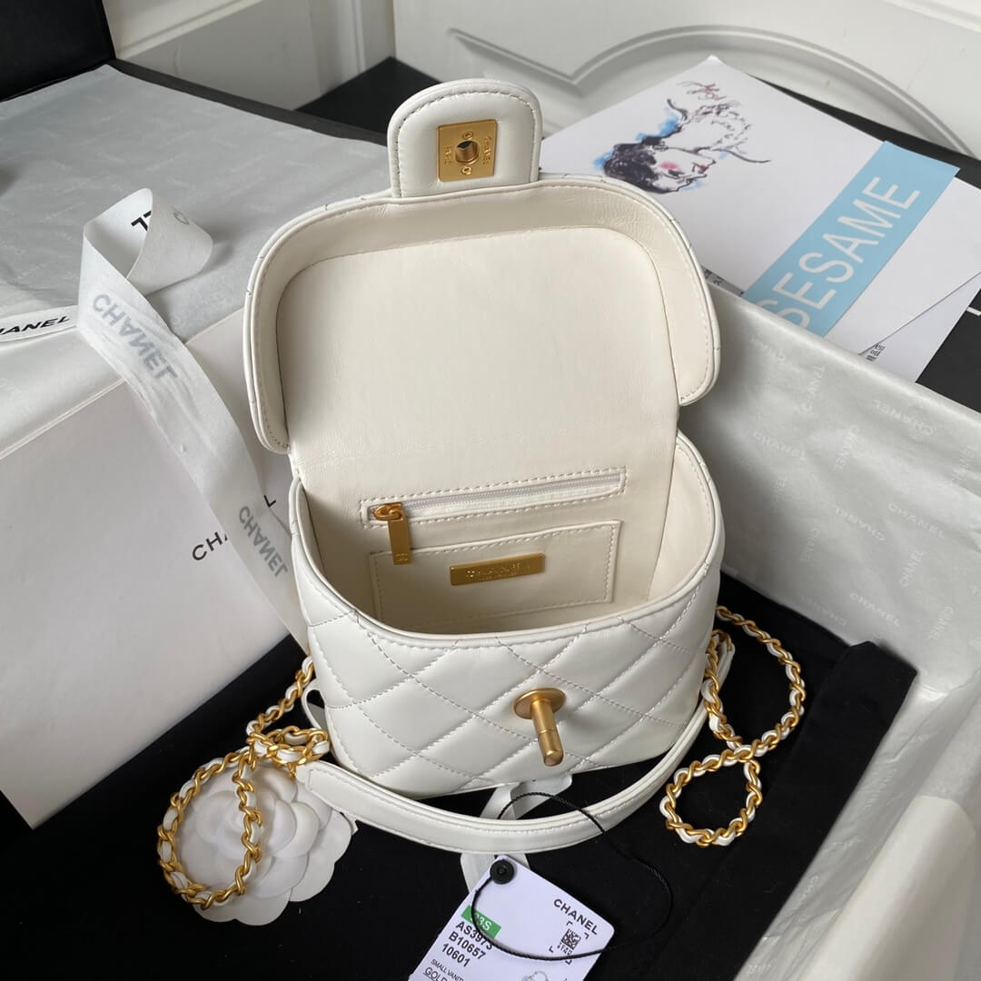 Ch*el 23s handle cosmetic bag(high-end grade)