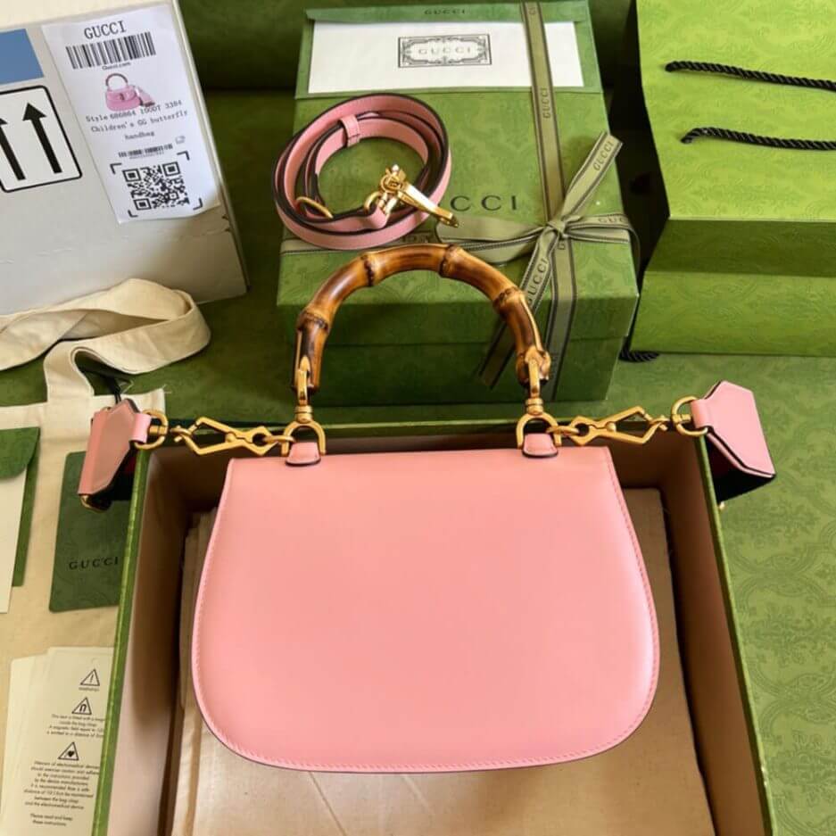 G*u*i bamboo 1947 jumbo gg small top handle bag