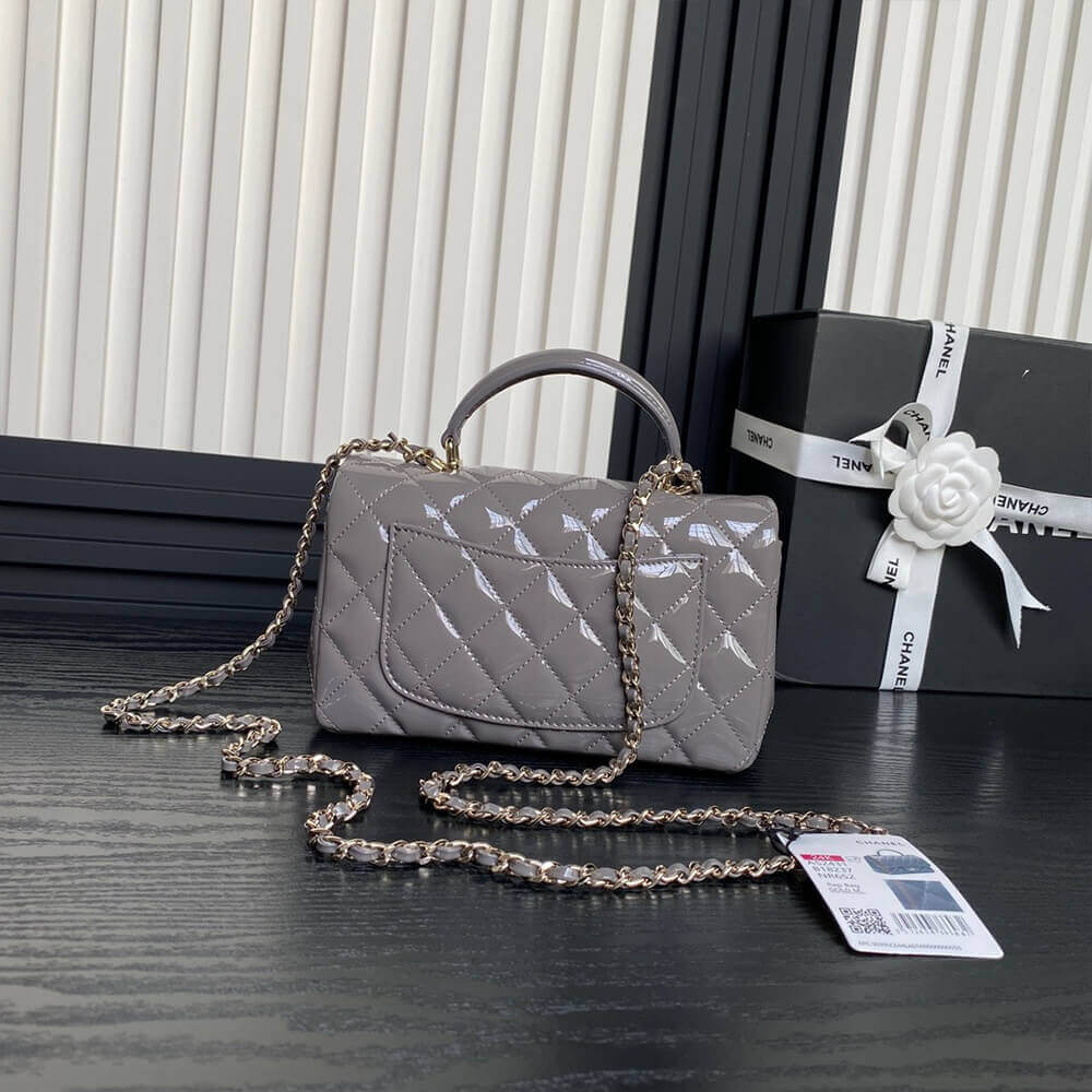 Ch*el mini classic handbag with top handle