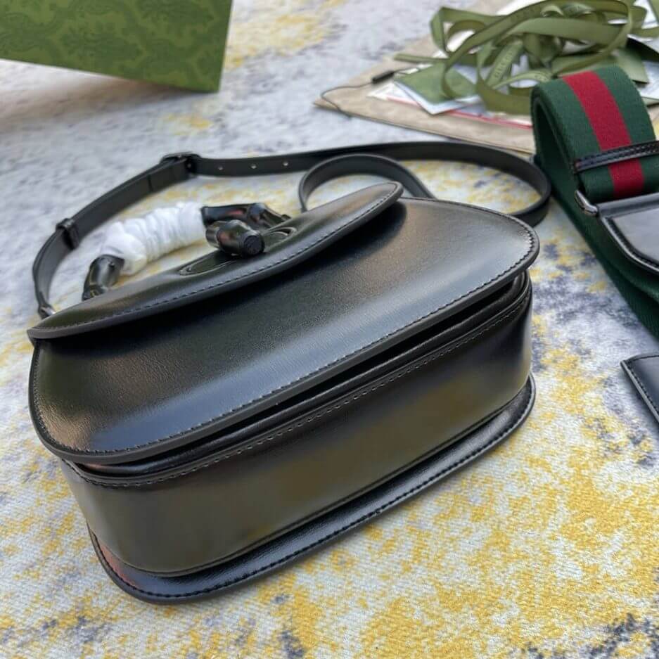 G*u*i bamboo 1947 jumbo gg small top handle bag