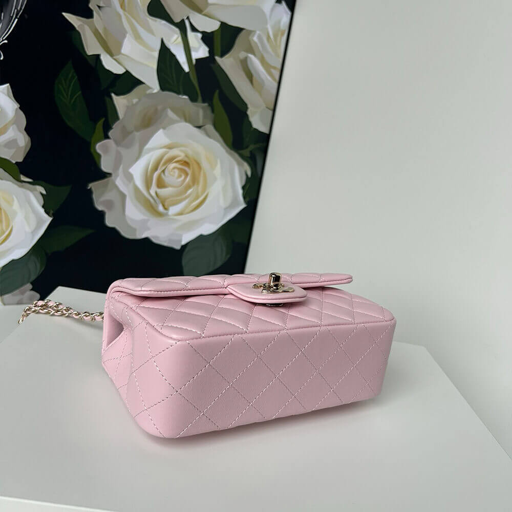 Ch*el mini classic handbag with top handle